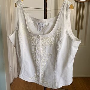 Spirit by Coldwater Creek cotten twill camisole NWT size 14